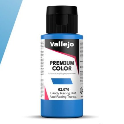 Vallejo Premium Color Premium Color 60ml – Candy Racing Blue 60ml airbrush paint bottle