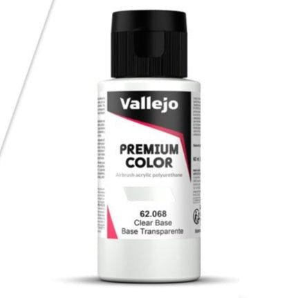 Vallejo Premium Color Premium Color 60ml - Clear Base 60ml airbrush paint bottle