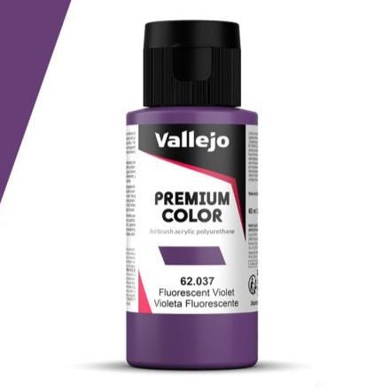 Vallejo Premium Color Premium Color 60ml – Flourescent Violet 60ml airbrush paint bottle