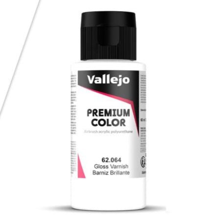 Vallejo Premium Color 60ml – Gloss Varnish hobby bottle