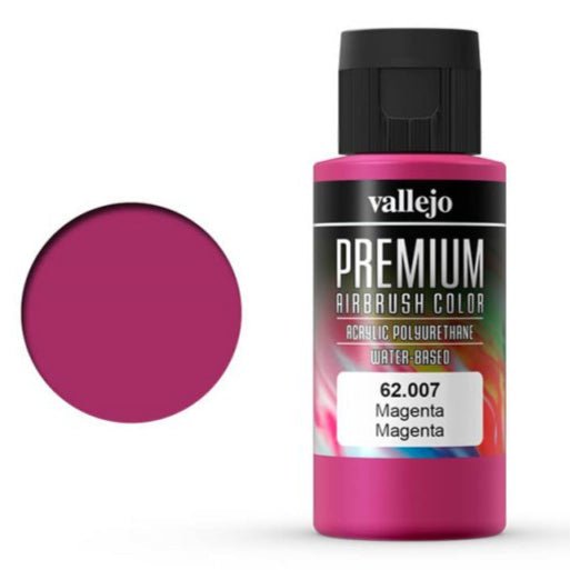 Vallejo Premium Color Premium Color 60ml - Magenta 60ml airbrush paint bottle