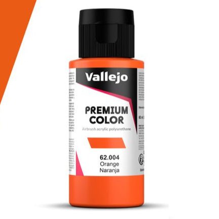 Vallejo Premium Color Premium Color 60ml - Orange 60ml airbrush paint bottle