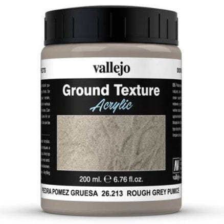 Vallejo Rough Grey Pumice 200ml ground texture for bases and dioramas