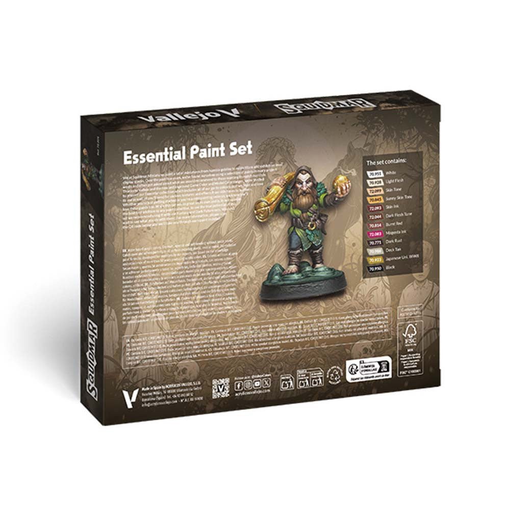 Vallejo Squidmar Essential Paint Set (x12) - Loaded Dice