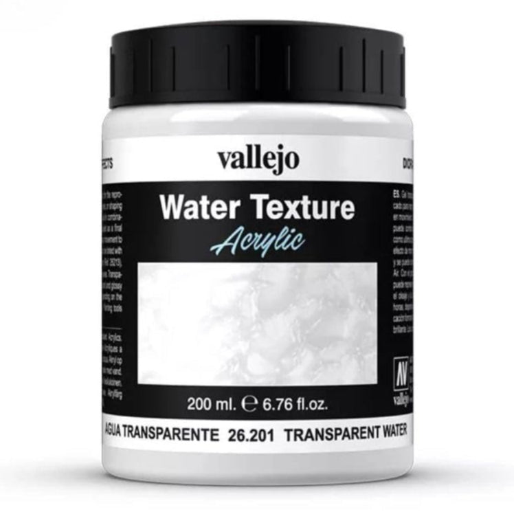 Vallejo Transparent Water (Colourless) 200ml water effect texture for dioramas