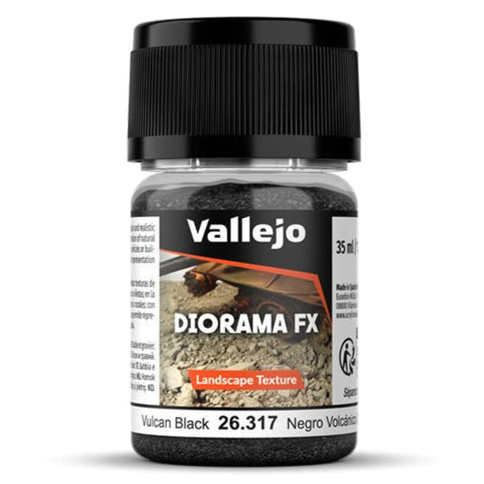Vallejo Vulcan Black 0.1-2mm ground texture for bases and dioramas