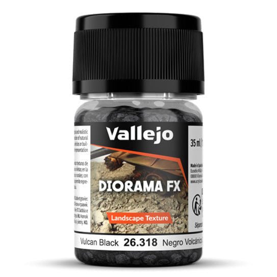 Vallejo Vulcan Black 2-5mm ground texture for bases and dioramas