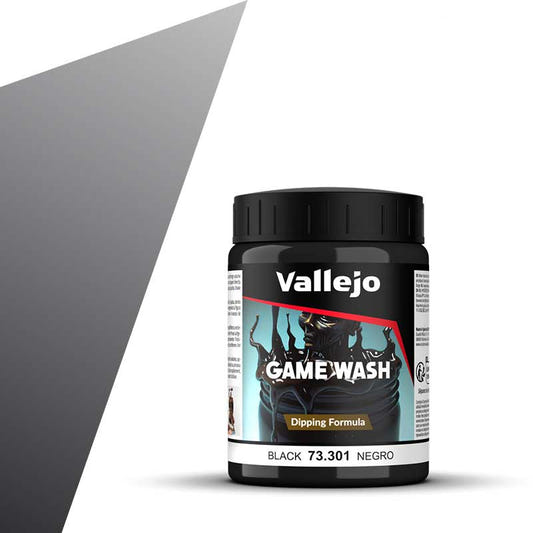 Vallejo Model Wash Wash - Black 200 ml shading wash bottle
