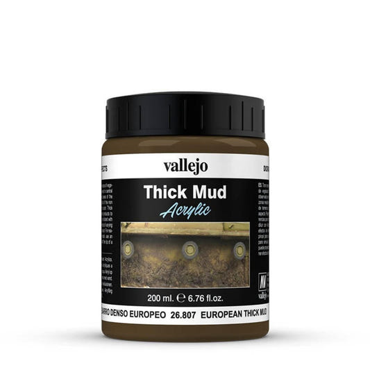 Vallejo Weathering Effects Weathering Effects 200ml - European Thick Mud texture bottle