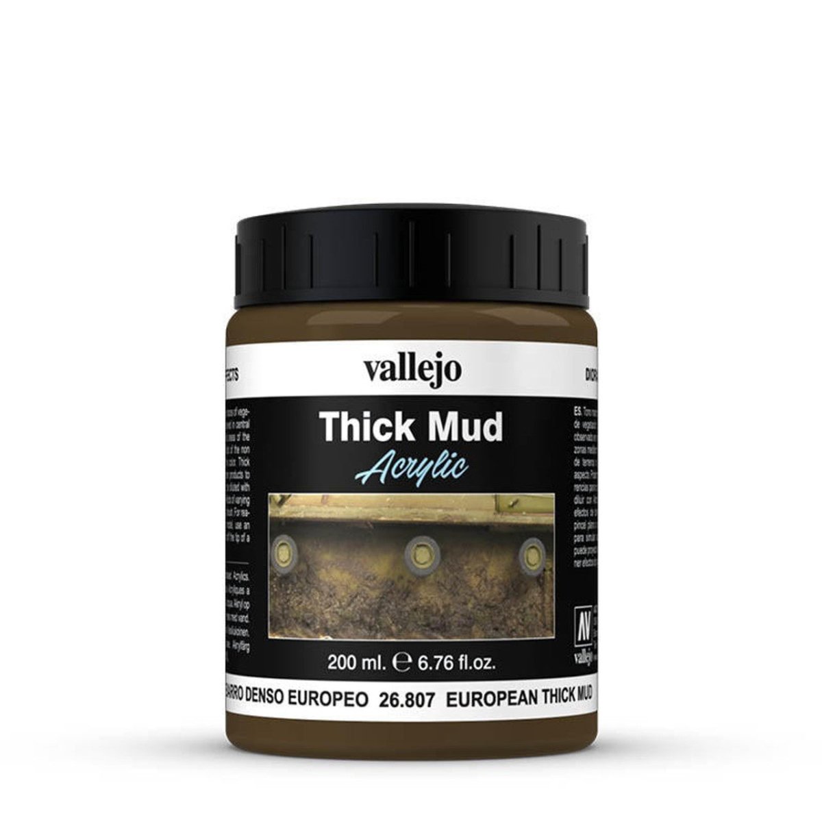 Vallejo Weathering Effects Weathering Effects 200ml - European Thick Mud texture bottle