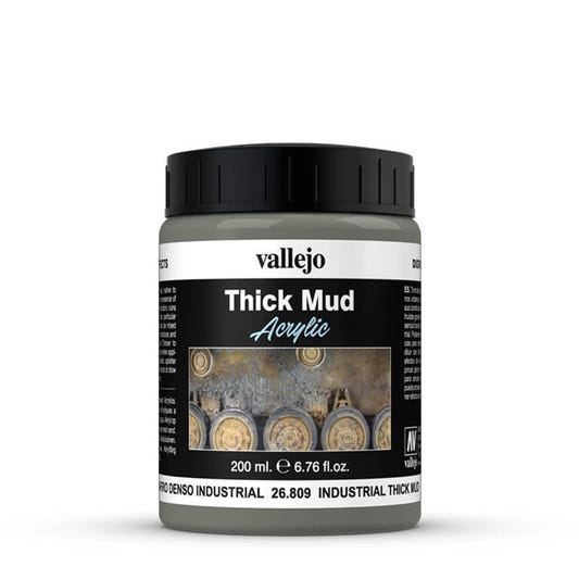 Vallejo Weathering Effects Weathering Effects 200ml - Industrial Thick Mud texture bottle