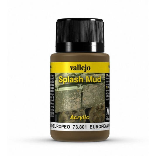 Vallejo Weathering Effects Weathering Effects 40ml - European Splash Mud texture bottle