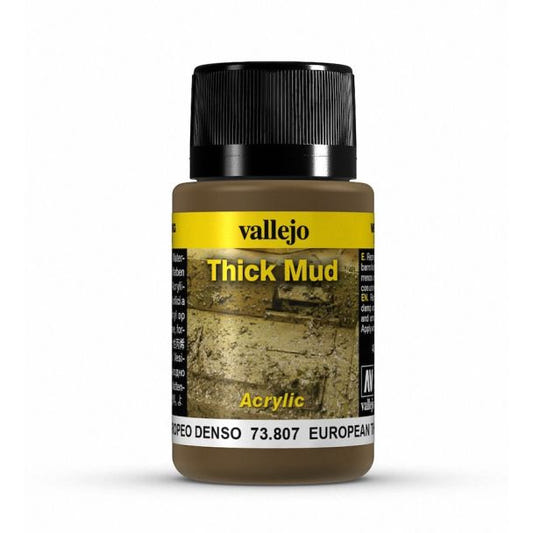 Vallejo Weathering Effects Weathering Effects 40ml - European Thick Mud texture bottle