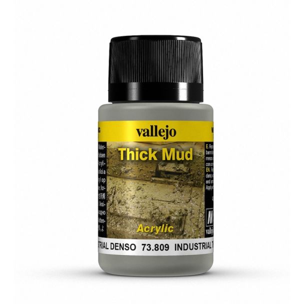 Vallejo Weathering Effects Weathering Effects 40ml - Industrial Thick Mud texture bottle