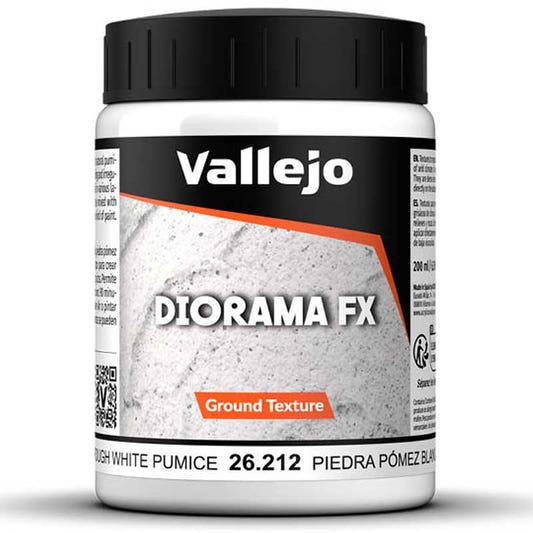 Vallejo White Pumice 200ml ground texture for bases and dioramas