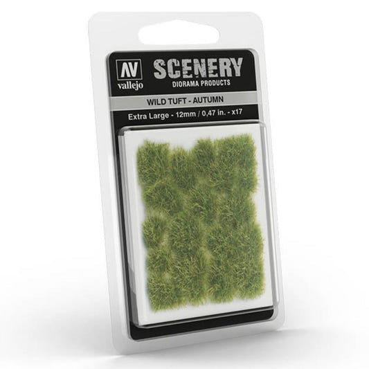 Vallejo Wild Tuft - Autumn, XL self-adhesive grass tufts for basing