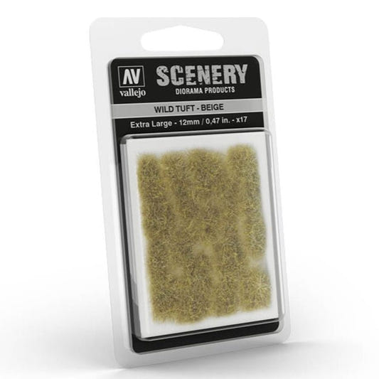 Vallejo Wild Tuft - Beige, XL self-adhesive grass tufts for basing