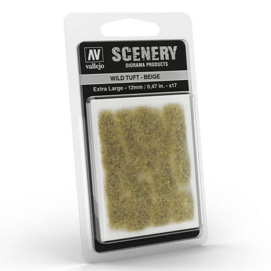 Vallejo Wild Tuft - Beige, XL self-adhesive grass tufts for basing