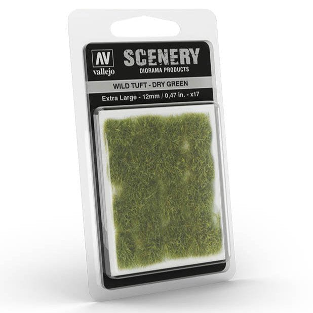 Vallejo Wild Tuft - Dry Green, XL self-adhesive grass tufts for basing