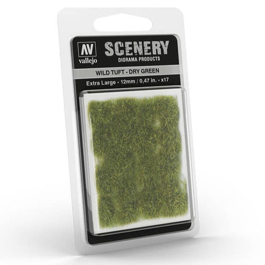 Vallejo Wild Tuft - Dry Green, XL self-adhesive grass tufts for basing