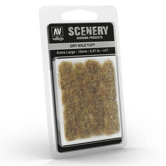 Vallejo Wild Tuft - Dry, XL self-adhesive grass tufts for basing