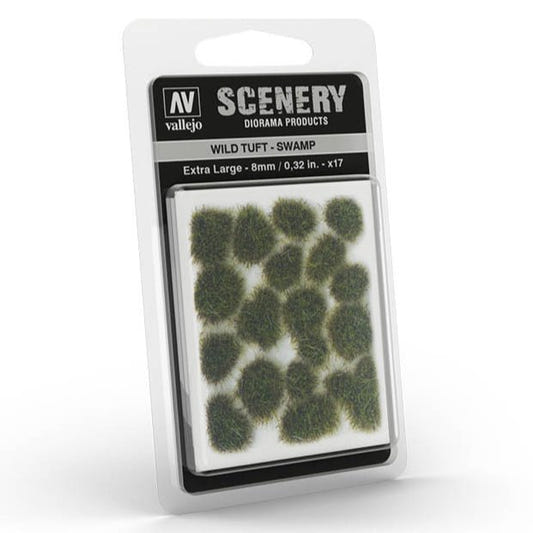Vallejo Wild Tuft - Swamp, XL self-adhesive grass tufts for basing