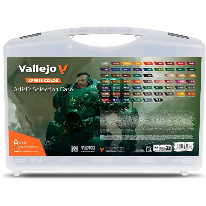 Vallejo Xpress Color Xpress Color Artist's Selection Case (x60) contrast paint dropper bottle