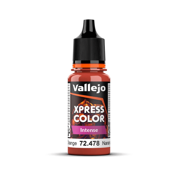 Vallejo Xpress Color Xpress Color - Intense - Phoenix Orange contrast paint dropper bottle