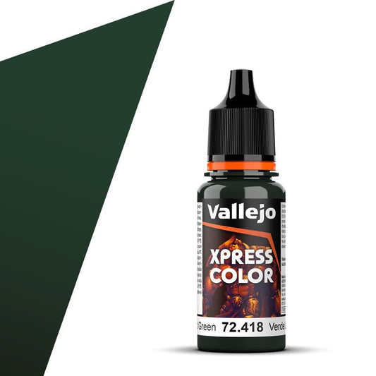Vallejo Xpress Color Xpress Color Lizard Green (18ml) contrast paint dropper bottle