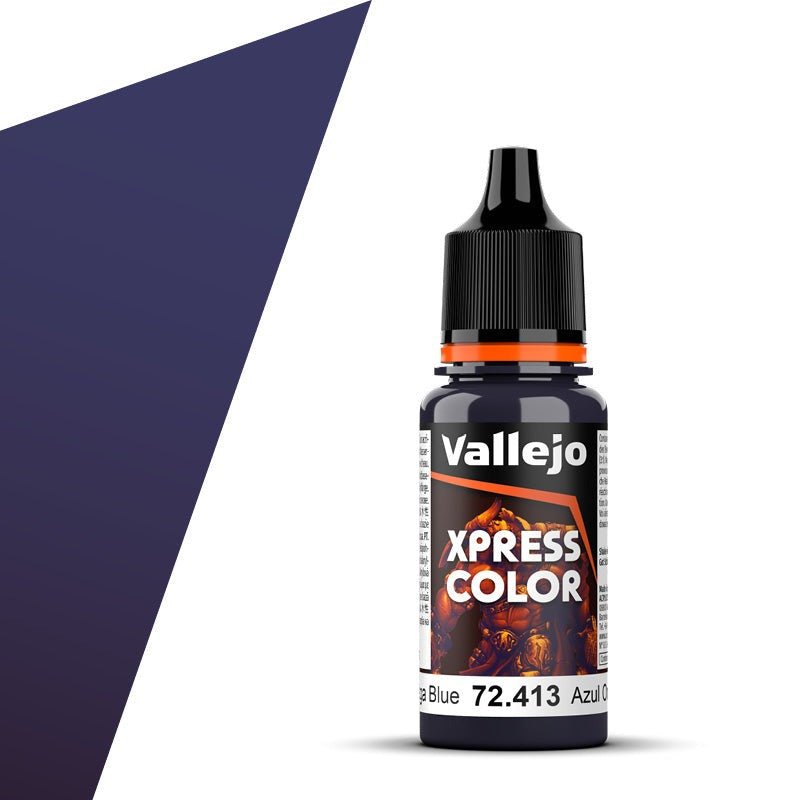 Vallejo Xpress Color Xpress Color Omega Blue (18ml) contrast paint dropper bottle
