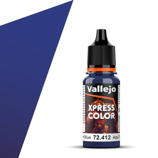 Vallejo Xpress Color Xpress Color Storm Blue (18ml) contrast paint dropper bottle