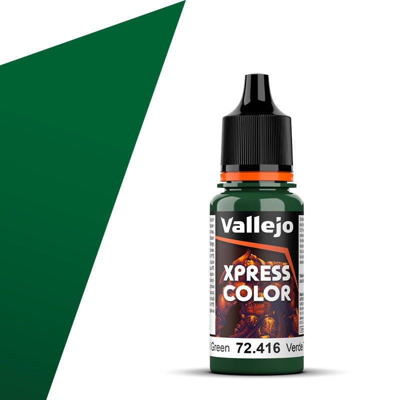 Vallejo Xpress Color Xpress Color Troll Green (18ml) contrast paint dropper bottle
