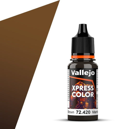 Vallejo Xpress Color Xpress Color Wasteland Brown (18ml) contrast paint dropper bottle
