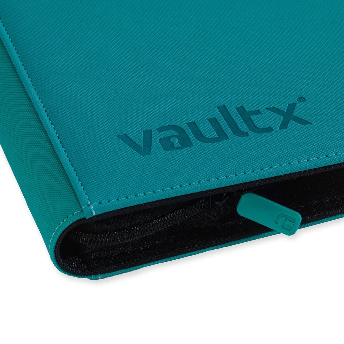 VaultX Exo-Tec Zip Binder - 12 Pocket - Ocean Blue (Teal) - Loaded Dice
