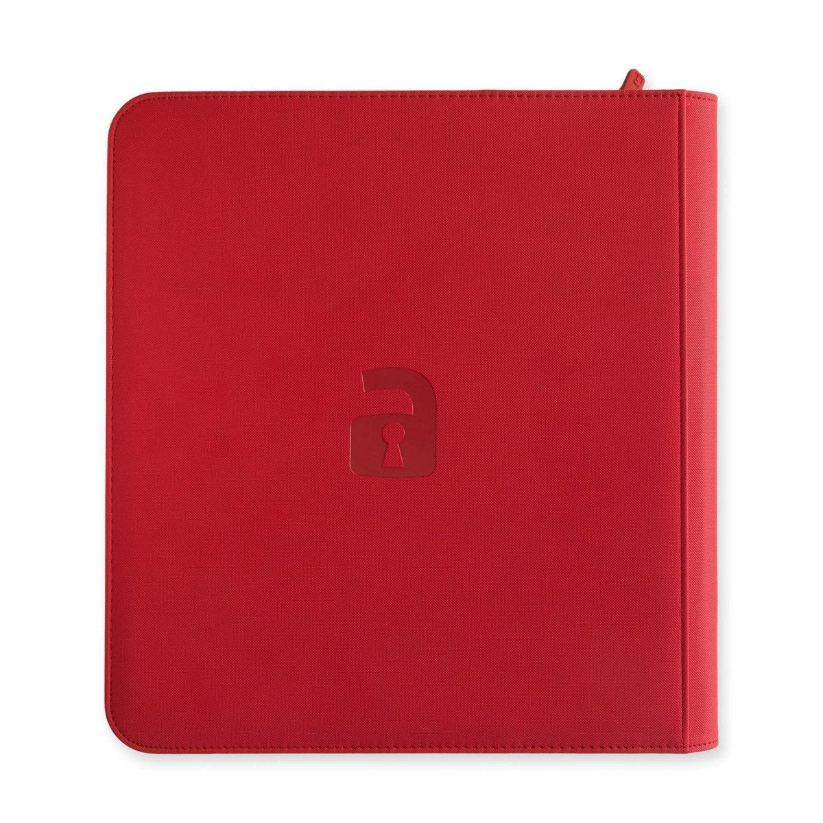 VaultX Exo-Tec Zip Binder - 12 Pocket - Red - Loaded Dice