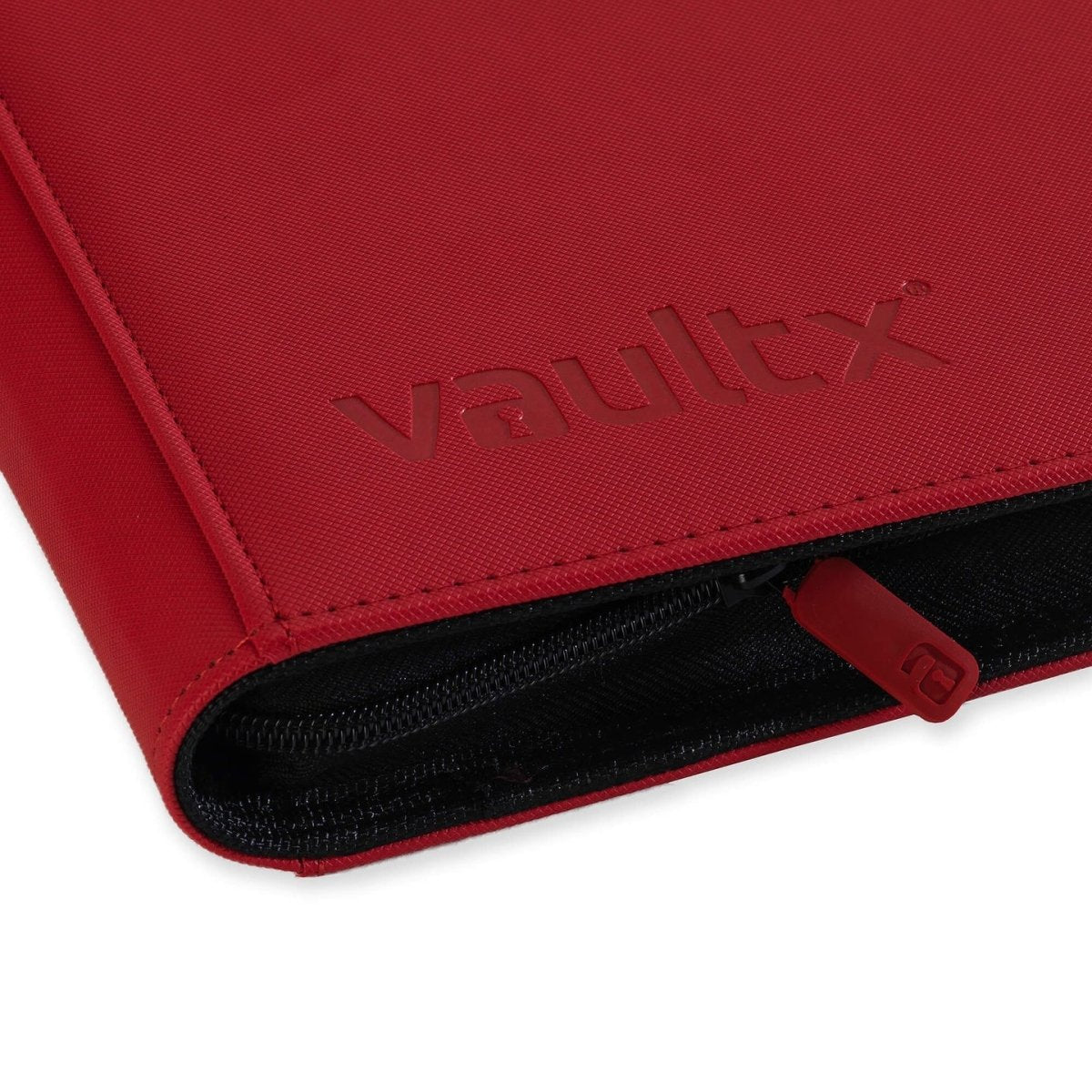 VaultX Exo-Tec Zip Binder - 12 Pocket - Red - Loaded Dice