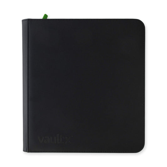 VaultX Exo-Tec Zip Binder - 12 Pocket XL - Black - Loaded Dice