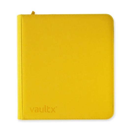 VaultX Exo-Tec Zip Binder - 12 Pocket - Yellow - Loaded Dice