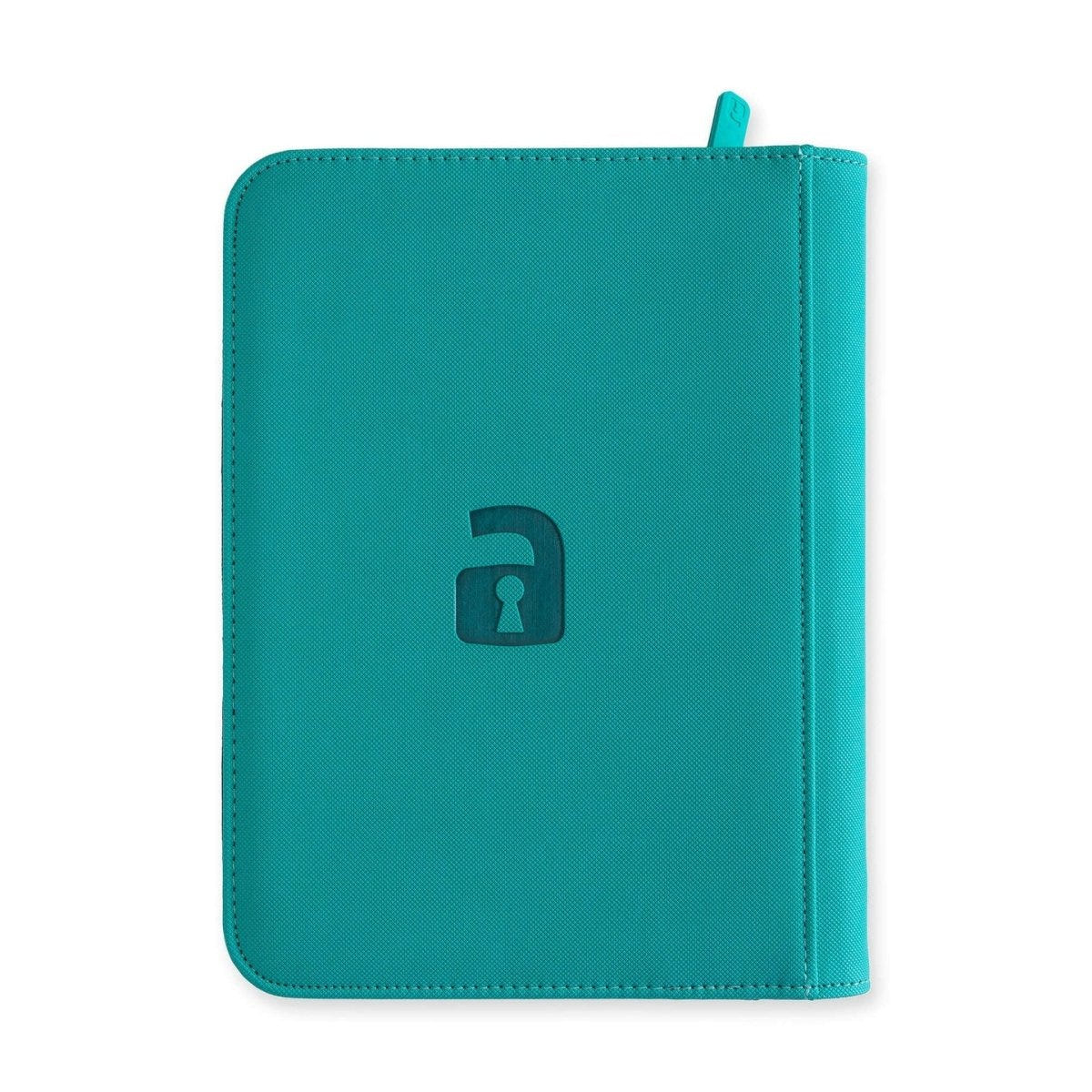 VaultX Exo-Tec Zip Binder - 4 Pocket - Ocean Blue (Teal) – image 4