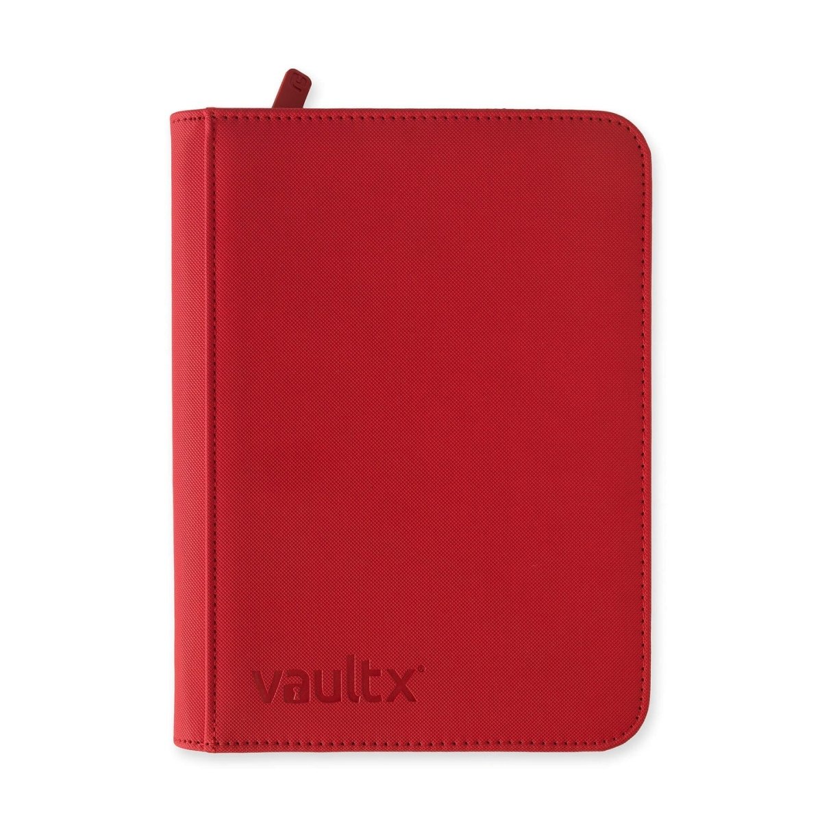 VaultX Exo-Tec Zip Binder - 4 Pocket - Red