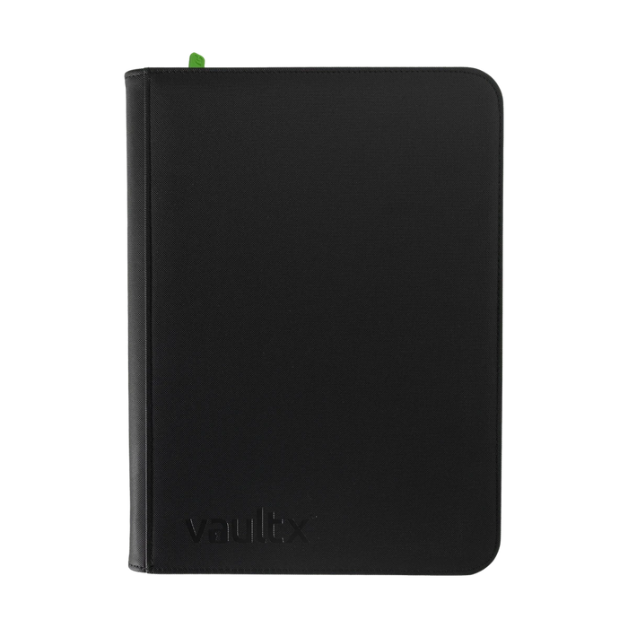 VaultX Exo-Tec Zip Binder - 9 Pocket (Black)