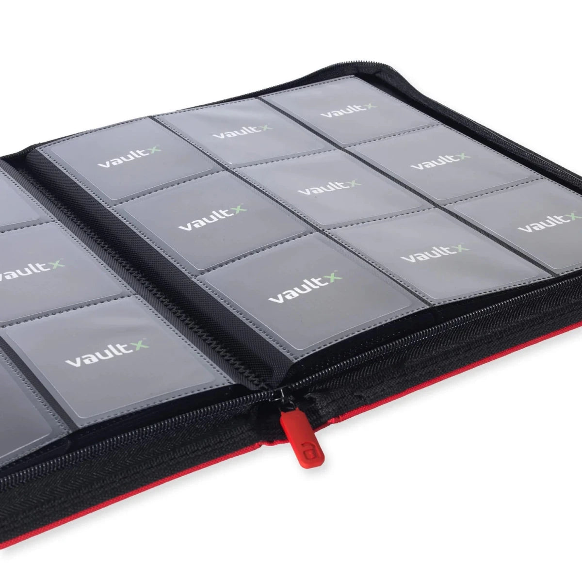 VaultX Exo-Tec Zip Binder - 9 Pocket - Red