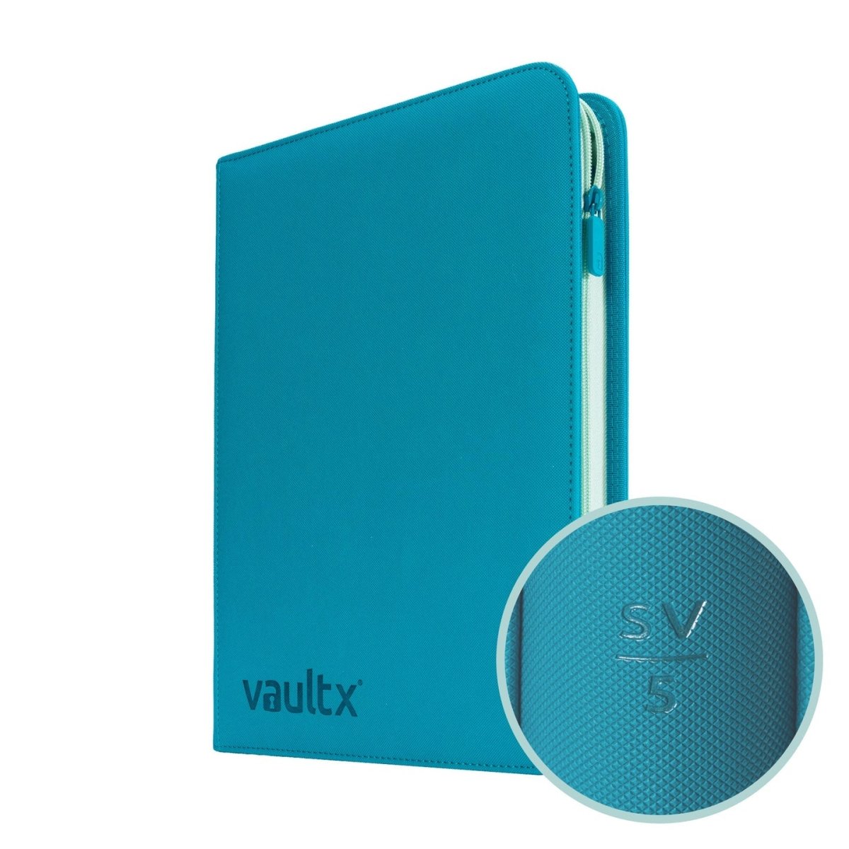 VaultX Scarlet & Violet 5 Exo-Tec® Zip Binder - 9 Pocket - Loaded Dice