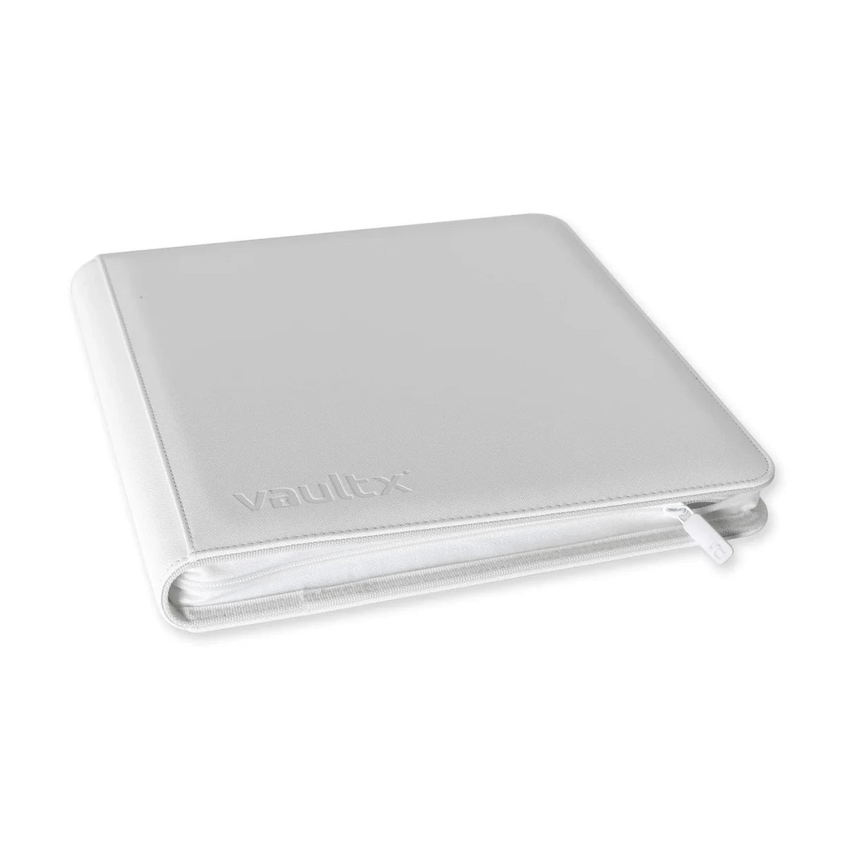 VaultX White Edition - 12-Pocket Exo-Tec® Zip Binder - Loaded Dice