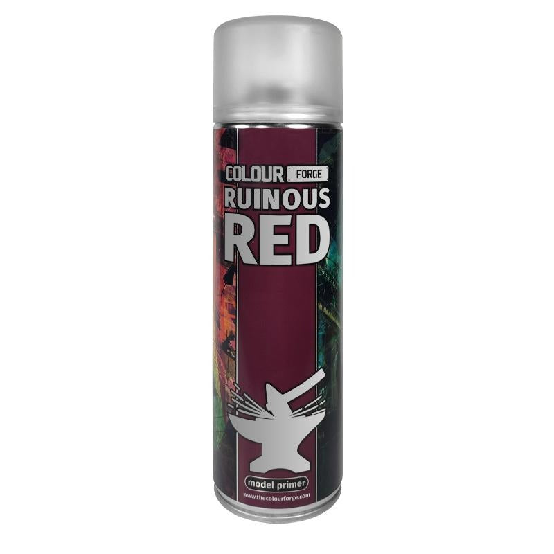 Colour Forge Ruinous Red Spray (500ml) - Loaded Dice Barry Vale of Glamorgan CF64 3HD