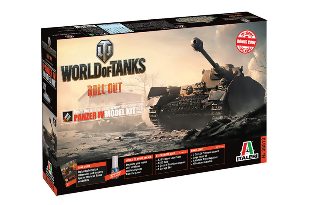 Italeri 1:35 WORLD OF TANKS Panzer IV H - W36513