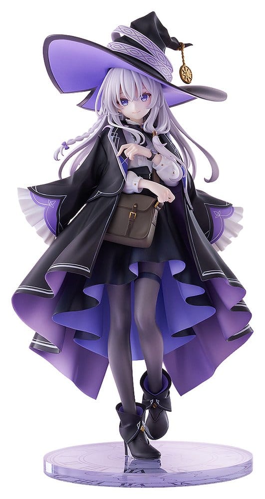 Good Smile Company Elaina 1/7 scale figure from Wandering Witch in black robe and wide witch hat