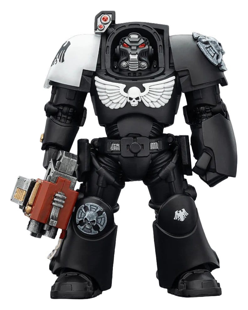 JoyToy Raven Guard Terminator 2 14 cm action figure, front view holding storm bolter, white background