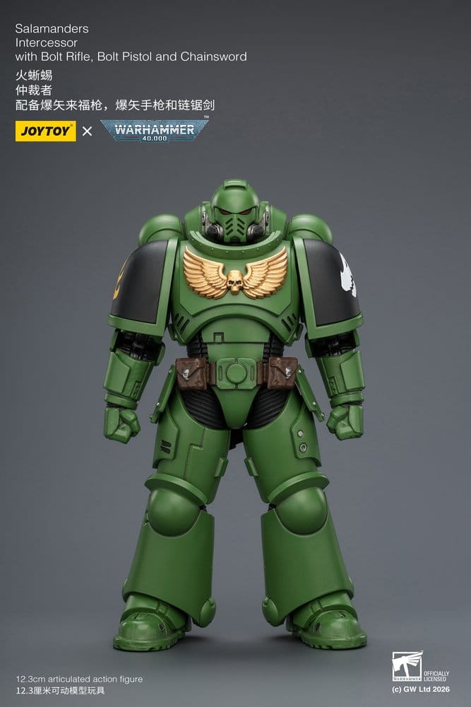 JoyToy Salamanders Intercessor 12 cm action figure, standing front view on grey background