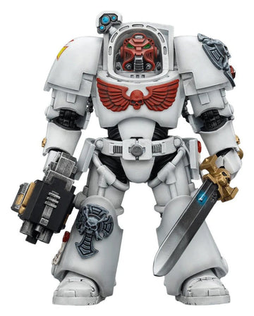 JoyToy Warhammer 40,000 Action Figure White Scars Terminator 1 with Power Sword and Storm Bolter 14 cm